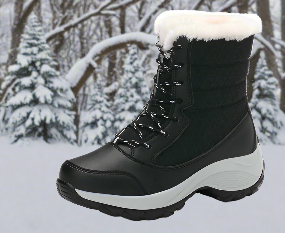 Women's Snow Boots Lined Waterproof With Sturdy Sole