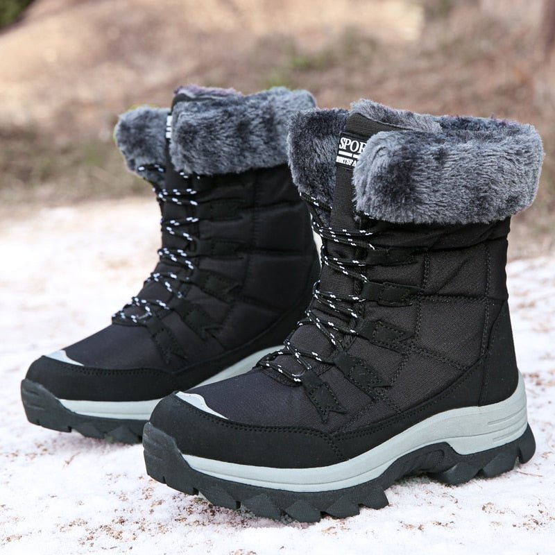 Women's Snow Boots Lined Waterproof With Sturdy Sole