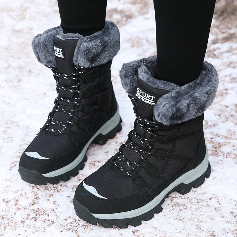 Women's Snow Boots Lined Waterproof With Sturdy Sole