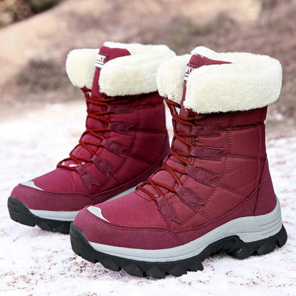 Women's Snow Boots Lined Waterproof With Sturdy Sole