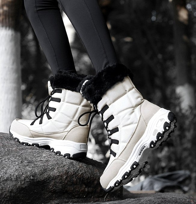 Women's Snow Boots Lined Waterproof With Sturdy Sole