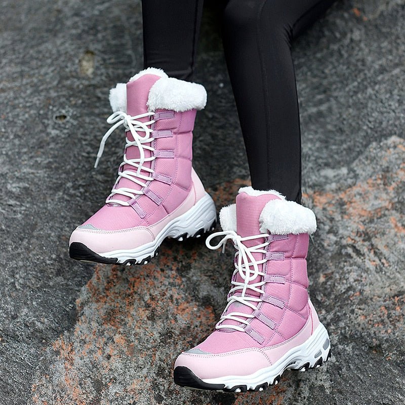 Women's Snow Boots Lined Waterproof With Sturdy Sole