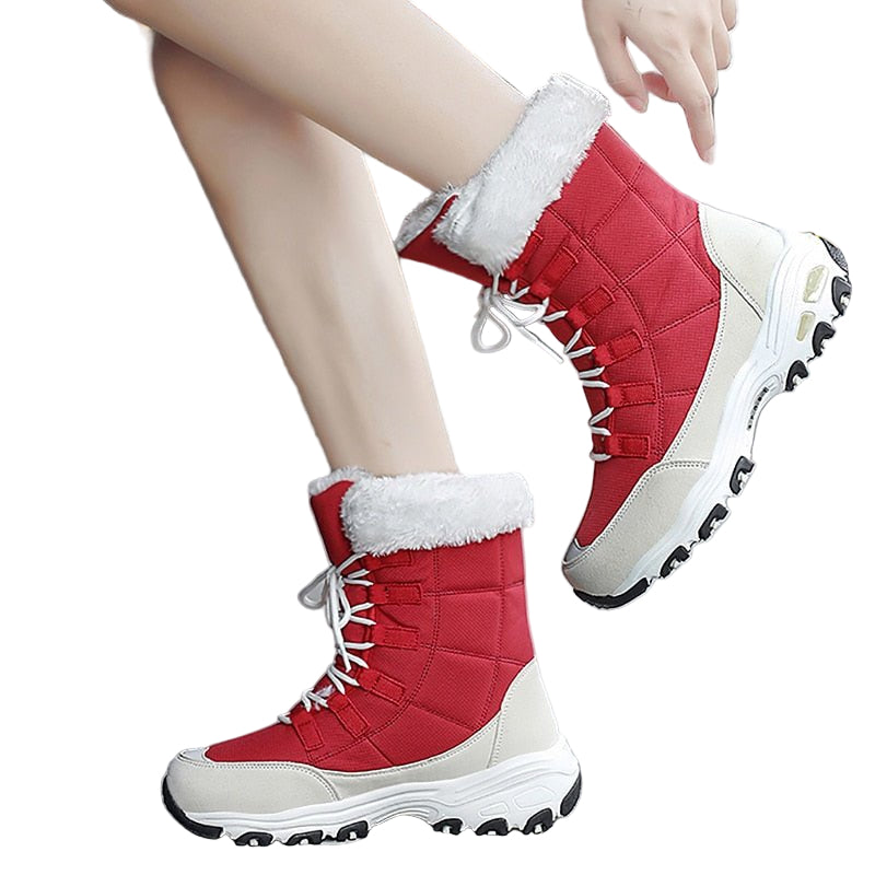 Women's Snow Boots Lined Waterproof With Sturdy Sole