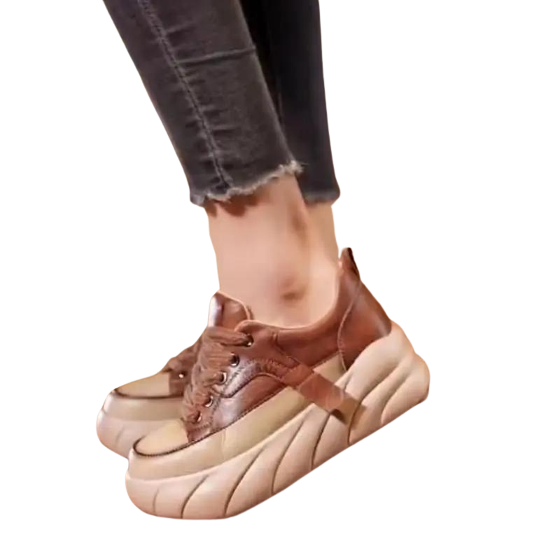Women's Soft Sneakers with Thick Sole