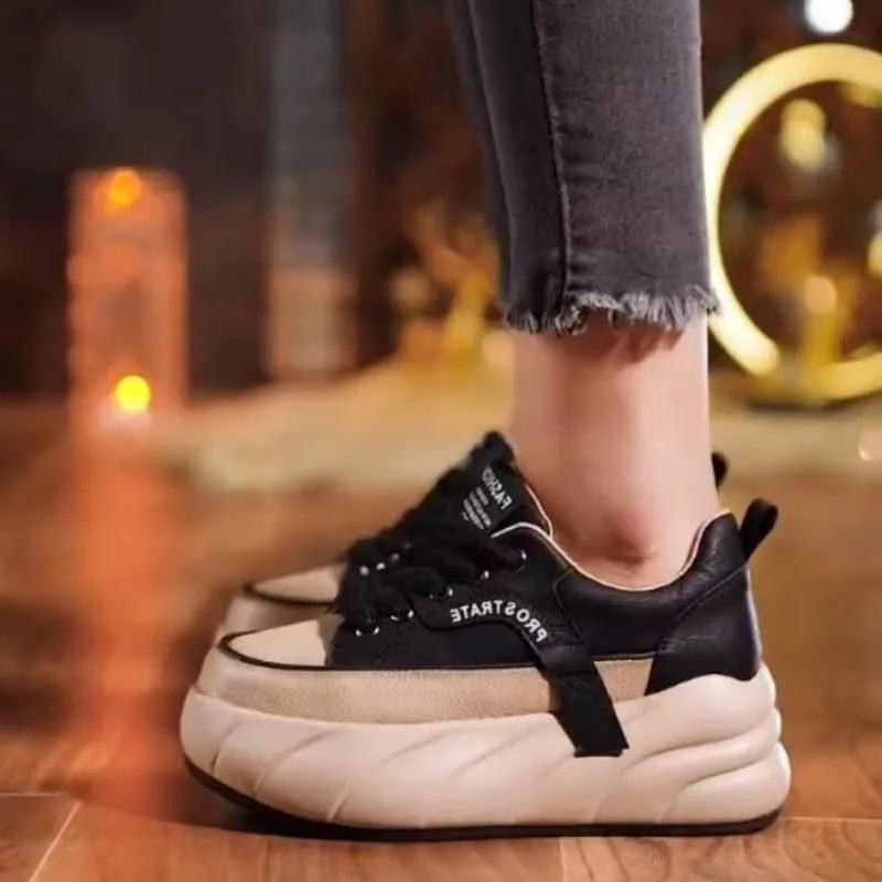 Women's Soft Sneakers with Thick Sole