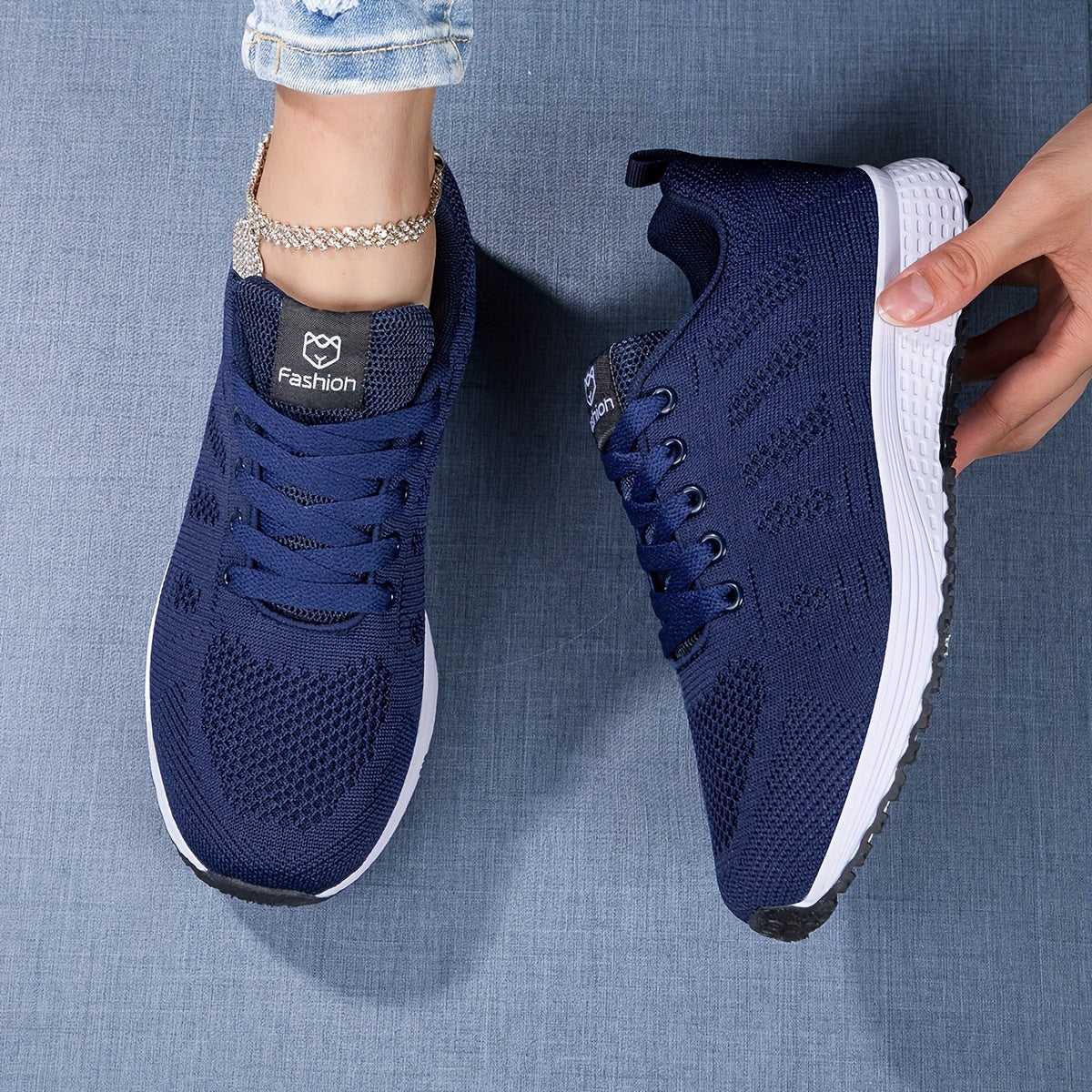 Women's Sports Shoes Crocheted Camouflage