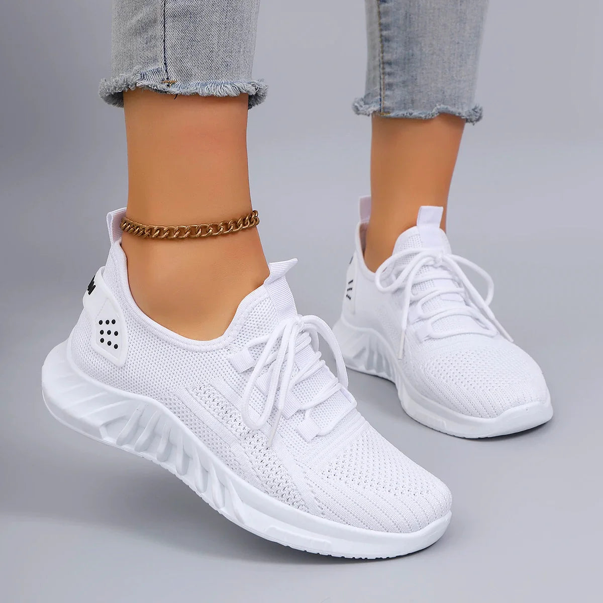 Women's Sports Shoes Lacing Breathable Lightweight Casual