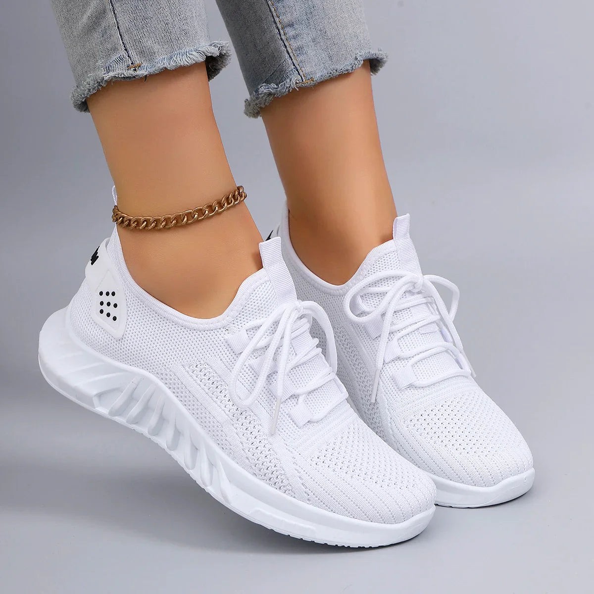 Women's Sports Shoes Lacing Breathable Lightweight Casual