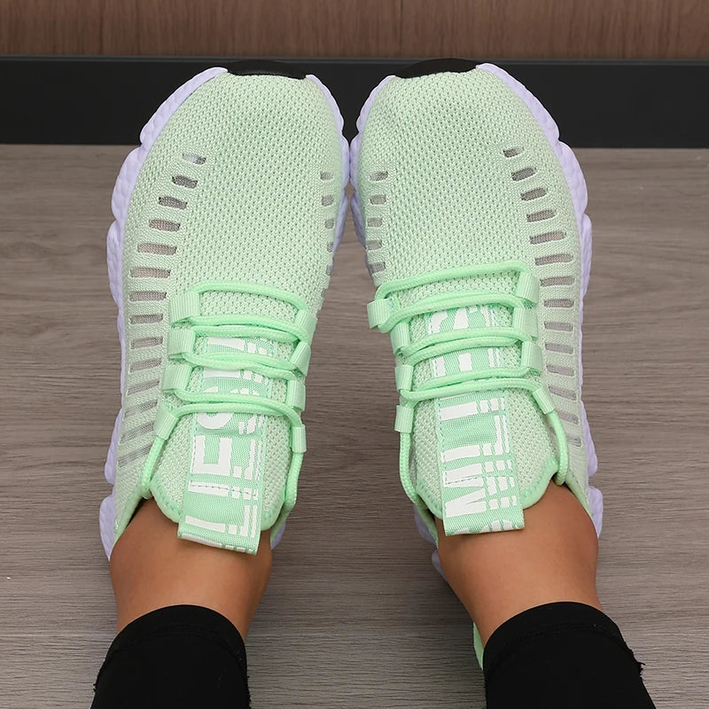 Women's Sports Shoes Platform Breathable Casual Synthetic