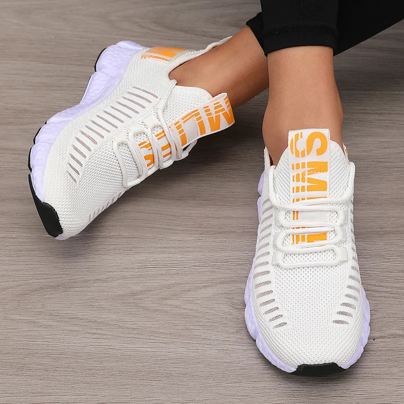 Women's Sports Shoes Platform Breathable Casual Synthetic