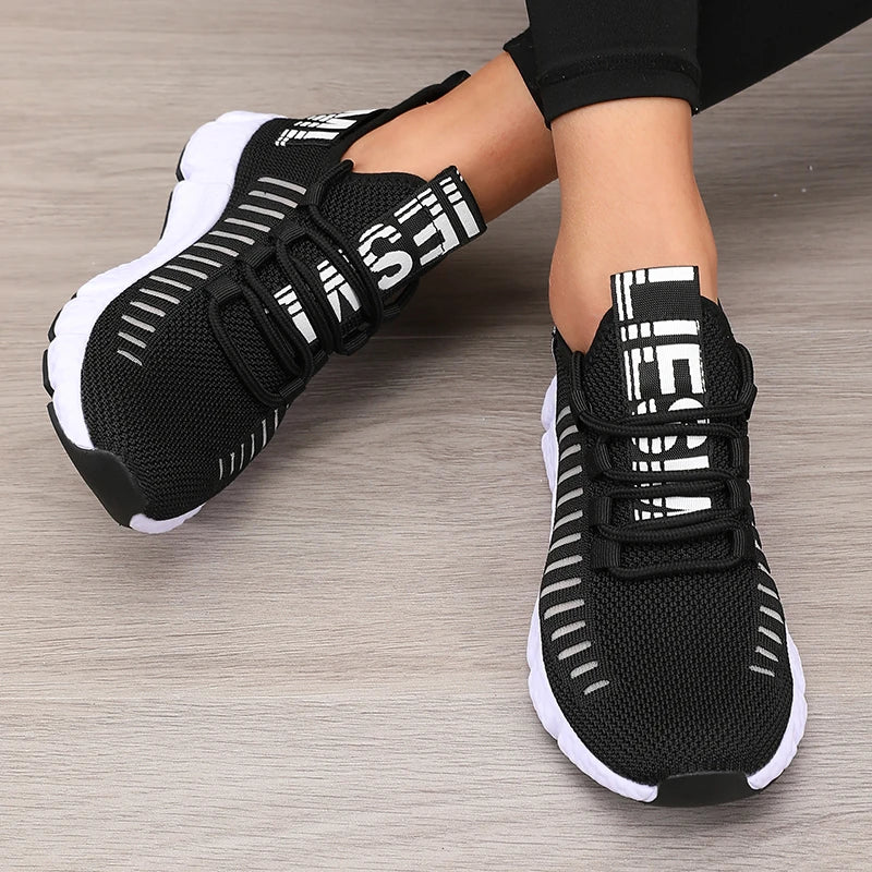 Women's Sports Shoes Platform Breathable Casual Synthetic