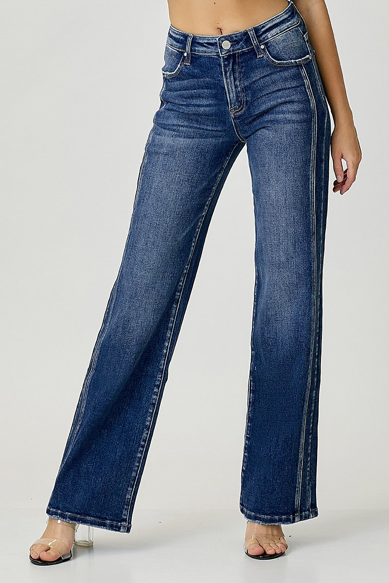 Women's Straight Jeans Mid Rise