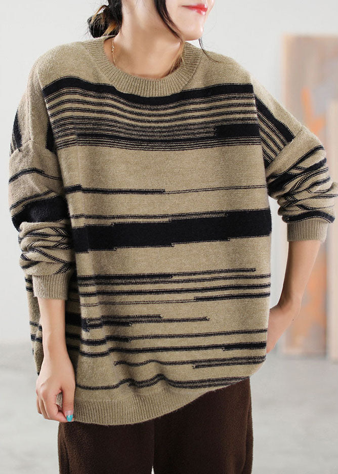 Women's Striped Sweater for Winter Style