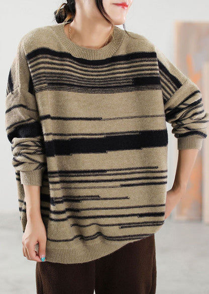 Women's Striped Sweater for Winter Style