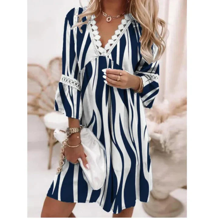 Women's Summer Dress Airy Floral Design Breathable Material