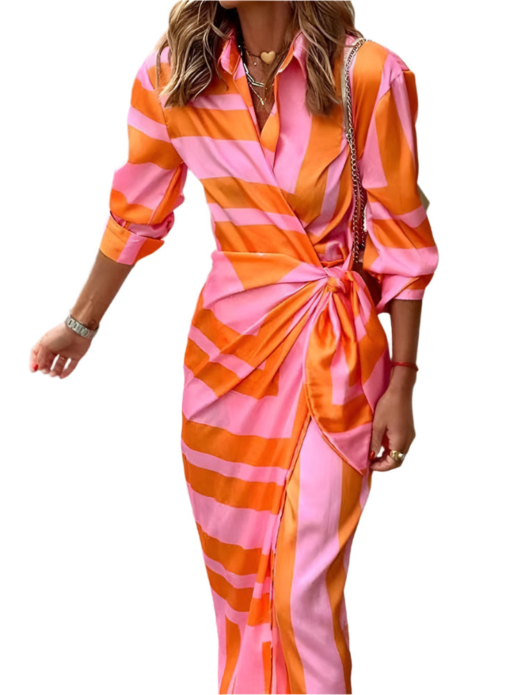 Women's Summer Dress Bright Colours Light Fabric Casual Chic