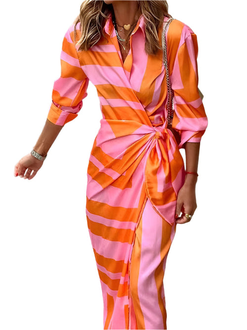 Women's Summer Dress Bright Colours Light Fabric Casual Chic