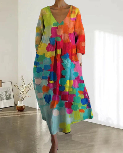 Women's Summer Dress Colourfully Printed