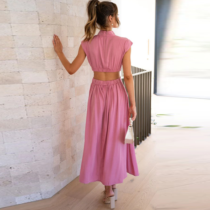 Women's Summer Dress Elegant Cotton Sleeveless Breathable