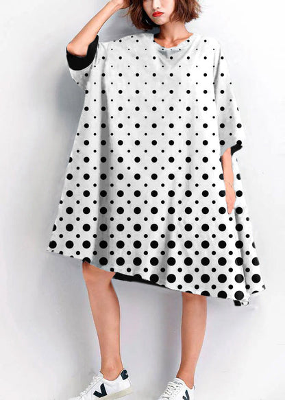 Women's Summer Dress with Embroidery and Large Hemline