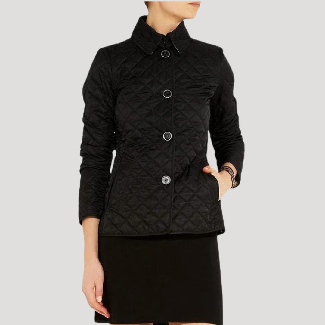 Women's Summer Jacket Lightweight with Diamond Stitching