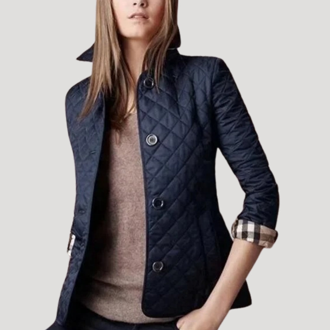 Women's Summer Jacket Lightweight with Diamond Stitching