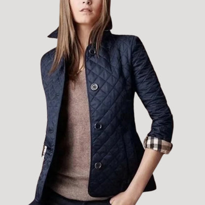Women's Summer Jacket Lightweight with Diamond Stitching