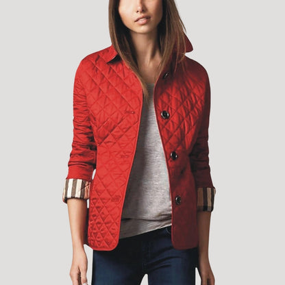 Women's Summer Jacket Lightweight with Diamond Stitching