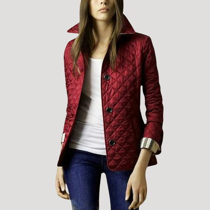 Women's Summer Jacket Lightweight with Diamond Stitching
