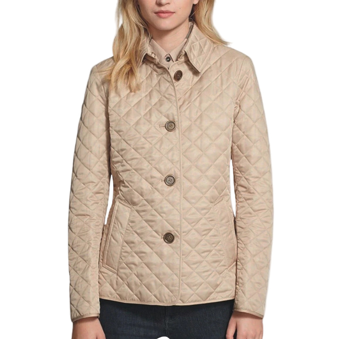 Women's Summer Jacket Lightweight with Diamond Stitching