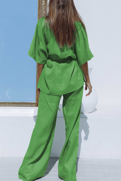 Women's Summer Set Casual Linen Look