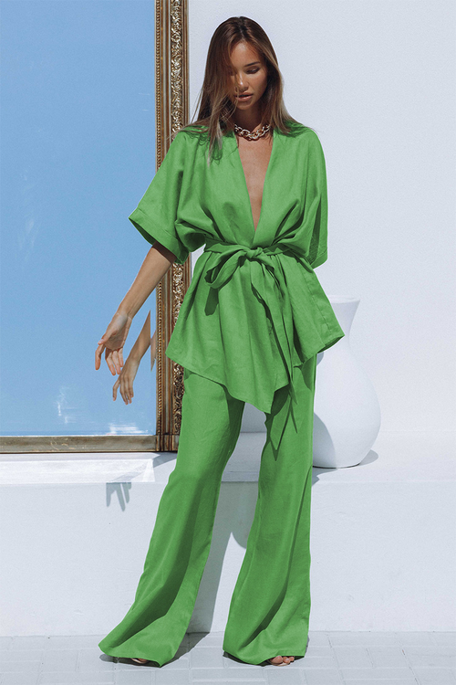Women's Summer Set Casual Linen Look