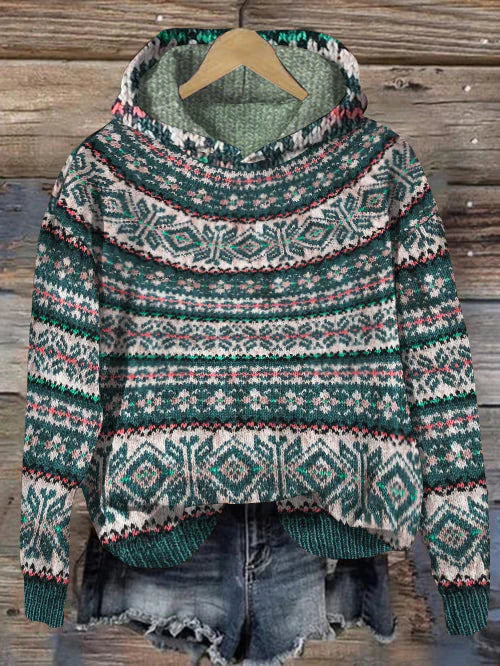 Women's Sweater Traditional Norwegian Design With Comfortable Fit