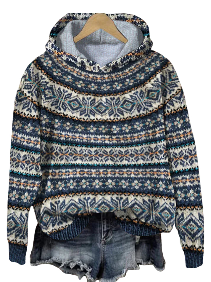 Women's Sweater Traditional Norwegian Design With Comfortable Fit