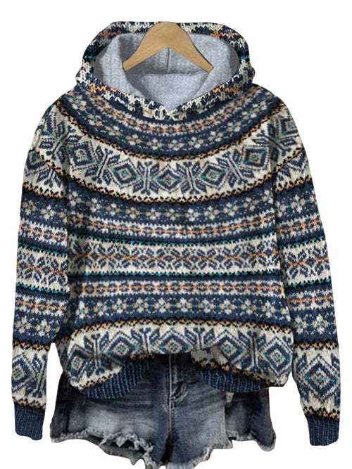 Women's Sweater Traditional Norwegian Design With Comfortable Fit