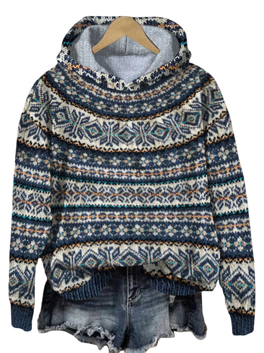 Women's Sweater Traditional Norwegian Design With Comfortable Fit