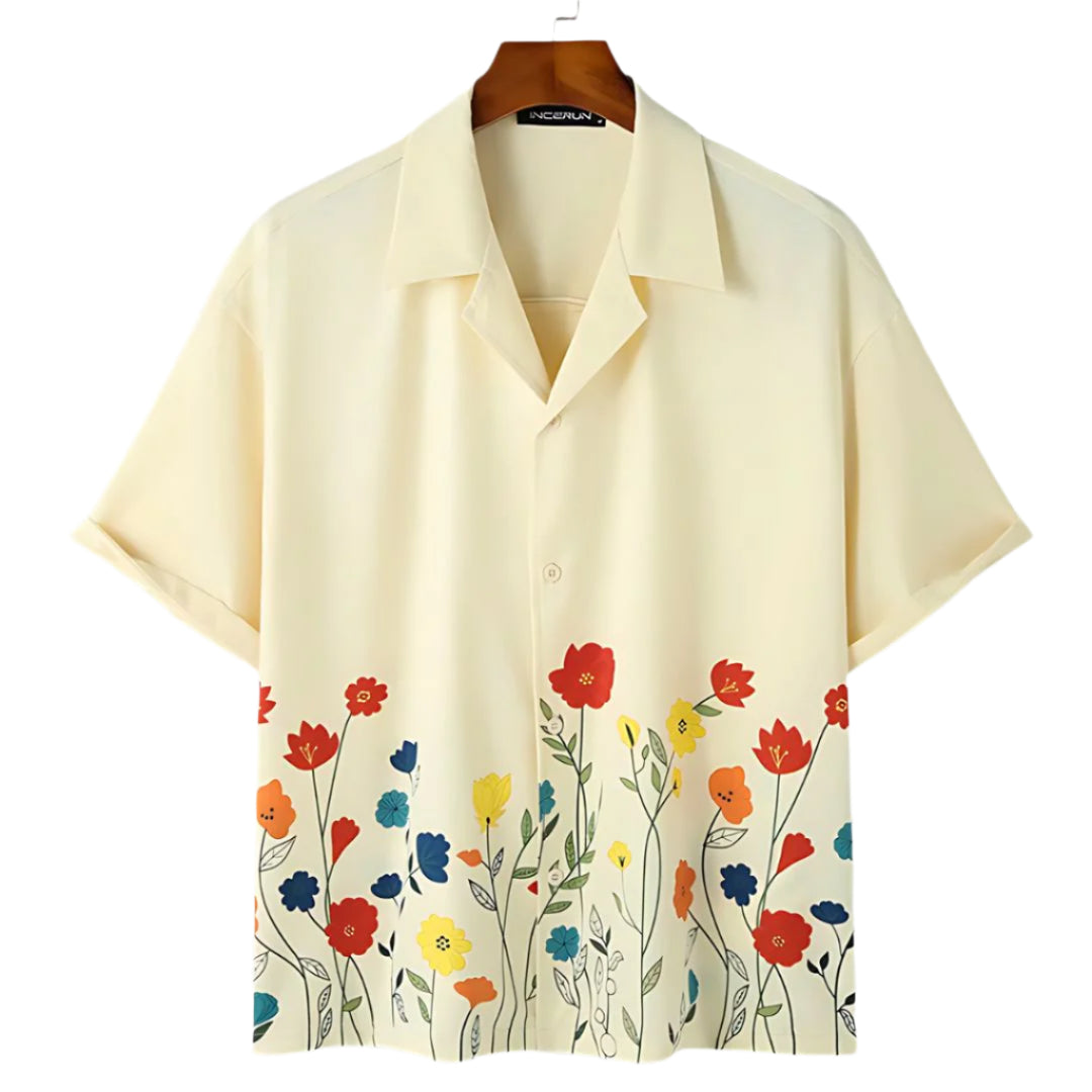 Women's T-Shirt Floral Print Airy Cotton