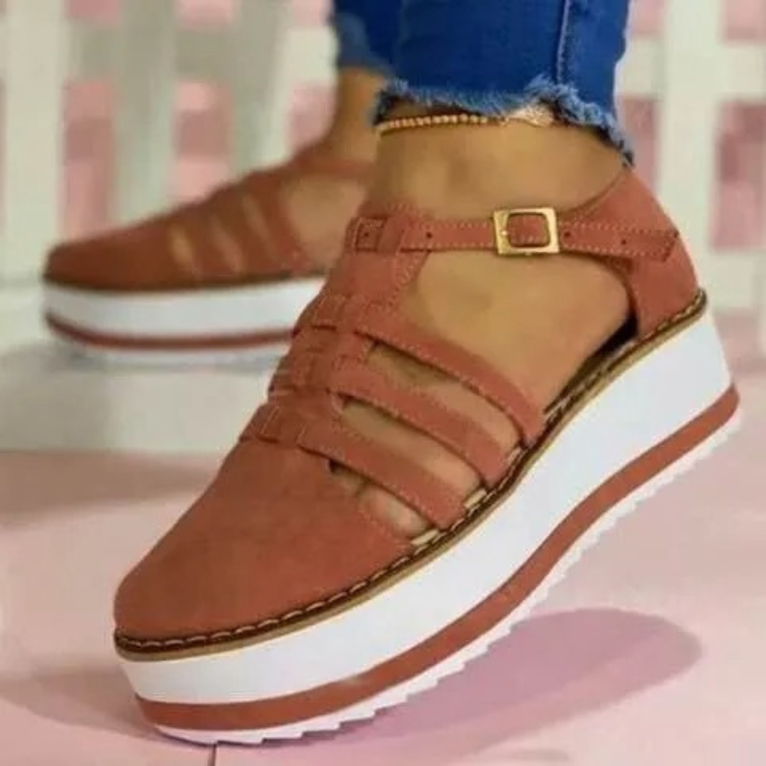 Women's T-Strap Wedge Platform