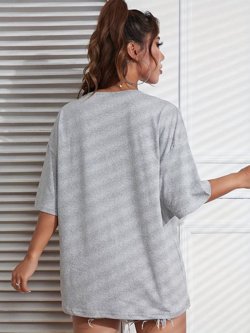 Women's T-shirt Casual Brooklyn Print High Quality Cotton