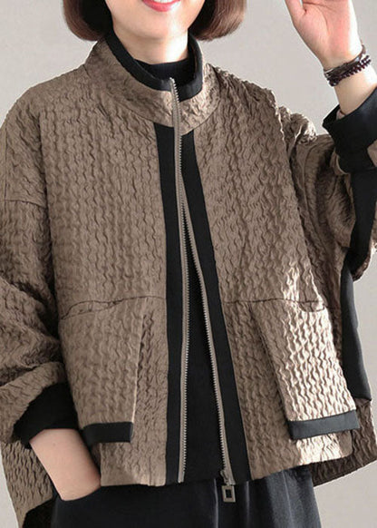 Women's Tailored Patchwork Jacket with Pockets