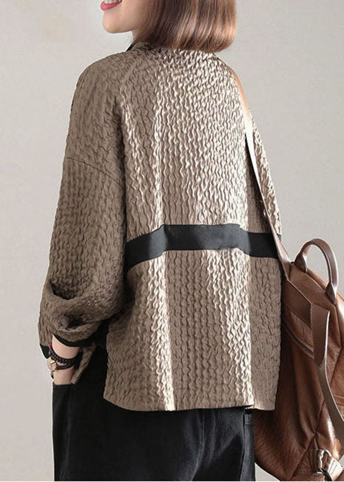 Women's Tailored Patchwork Jacket with Pockets