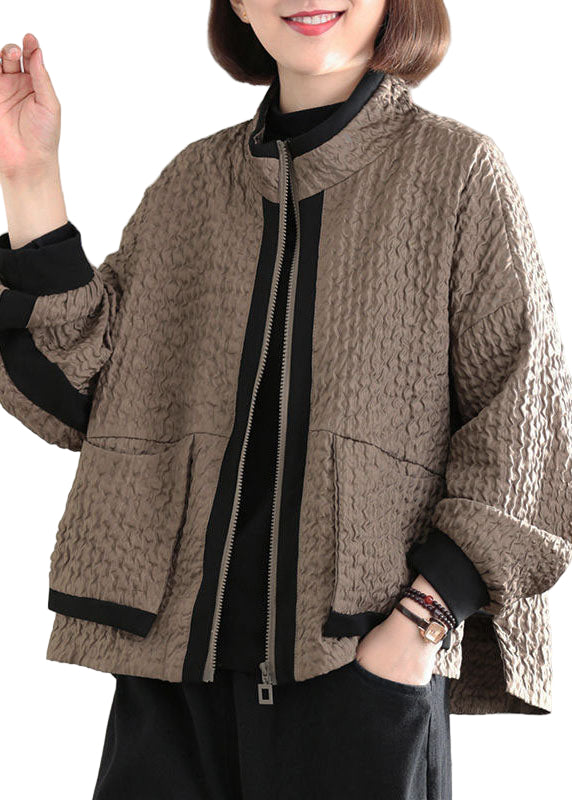 Women's Tailored Patchwork Jacket with Pockets