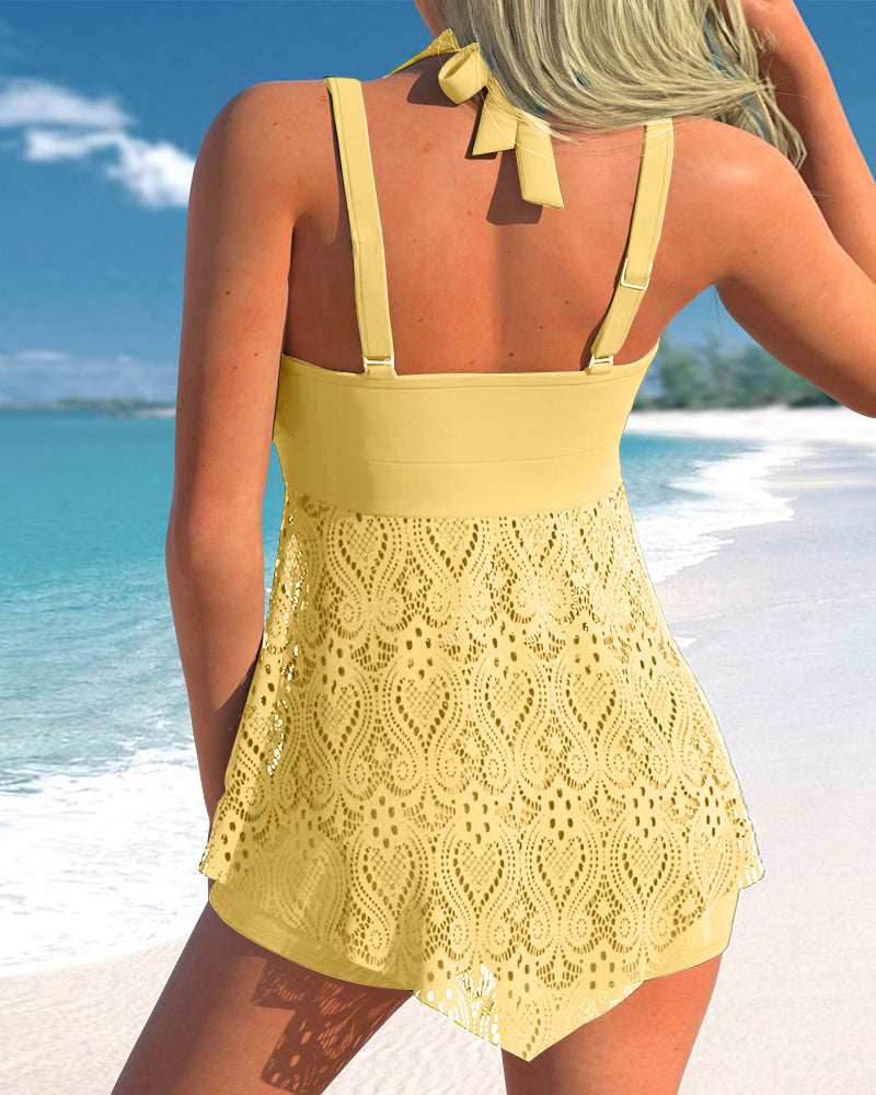 Women's Tankini Set Breathable Lightweight Flattering