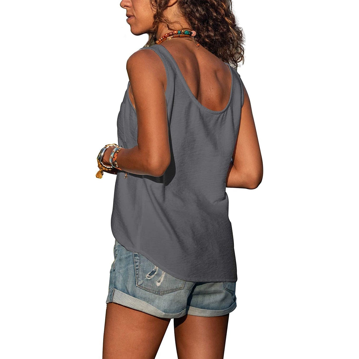 Women's Tanktop Sleeveless Elegant Fit Breathable Material