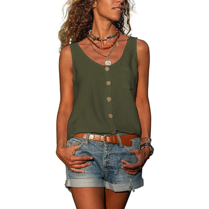 Women's Tanktop Sleeveless Elegant Fit Breathable Material