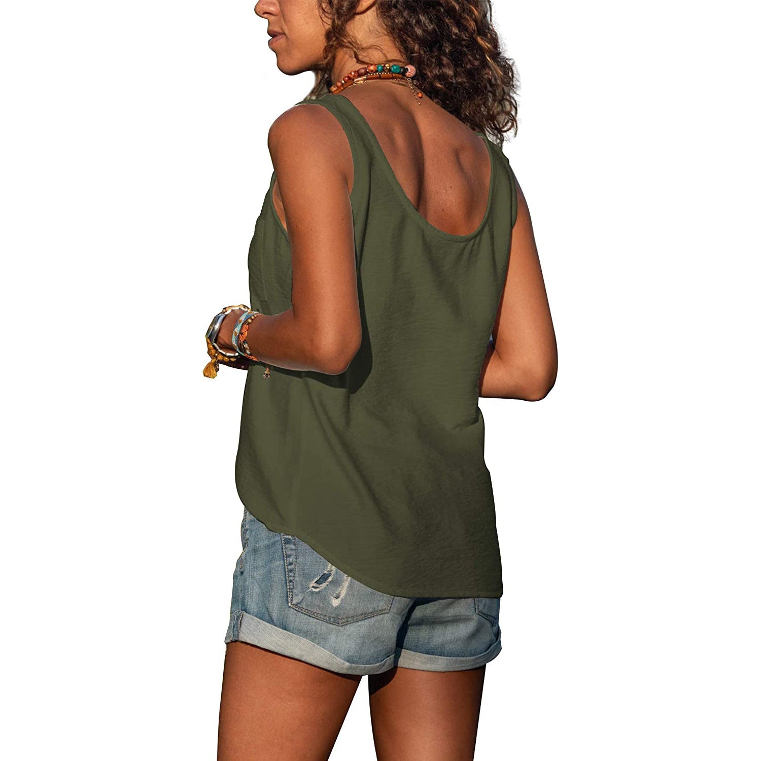 Women's Tanktop Sleeveless Elegant Fit Breathable Material