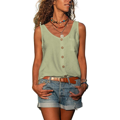 Women's Tanktop Sleeveless Elegant Fit Breathable Material
