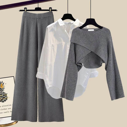 Women's Three-Piece Sweater Set Modern