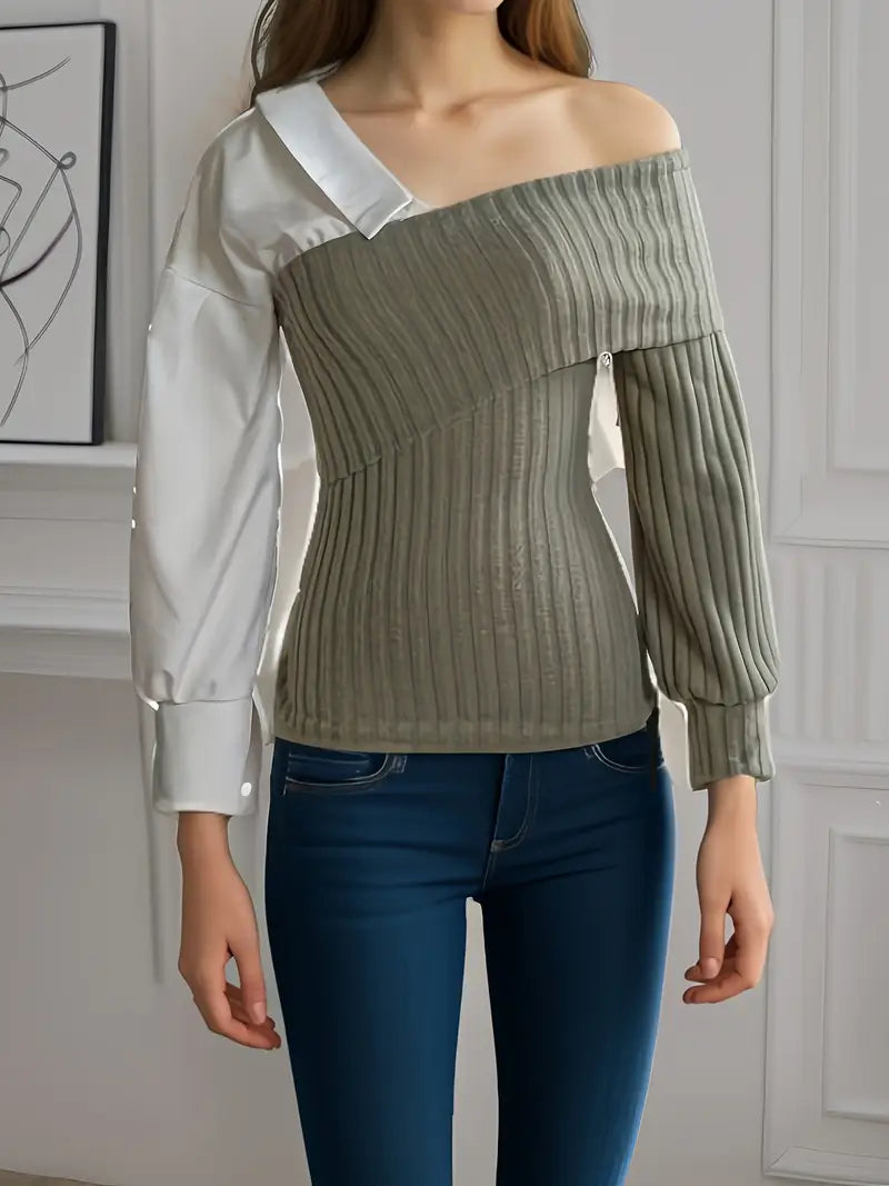 Women's Top Asymmetric Stylish Soft Breathable Fabric