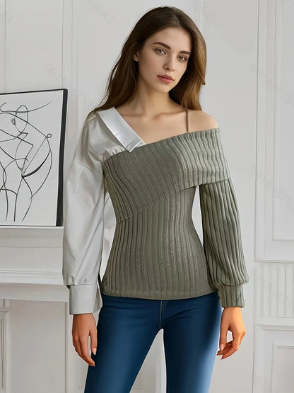 Women's Top Asymmetric Stylish Soft Breathable Fabric